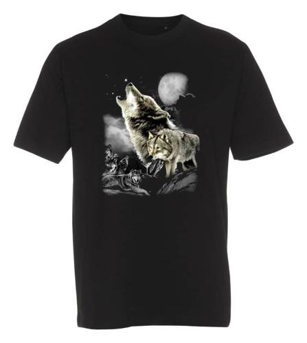 T-shirt med Vargmotiv