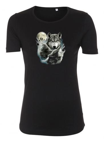 Figursydd T-shirt med vargmotiv