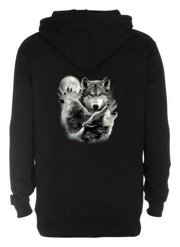 Luvtröja med vargmotiv