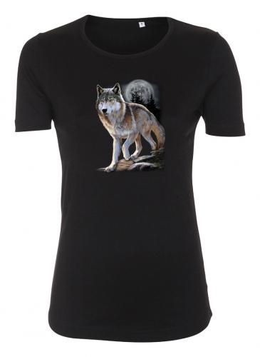 Figursydd t-shirt med Vargmotiv
