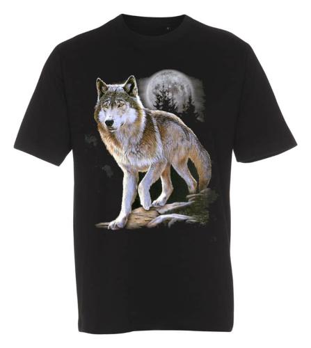 T-shirt med Vargmotiv