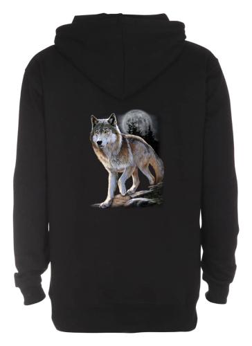 Luvtröja med vargmotiv