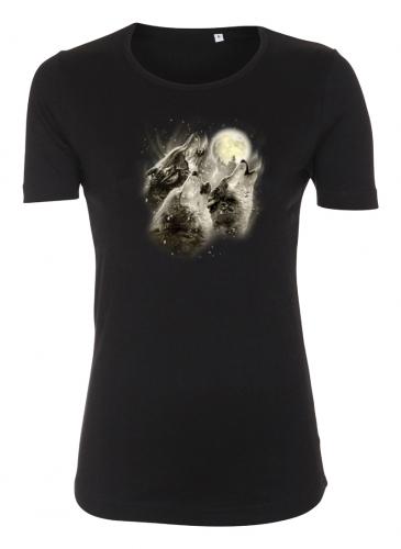 Figursydd t-shirt med Vargmotiv