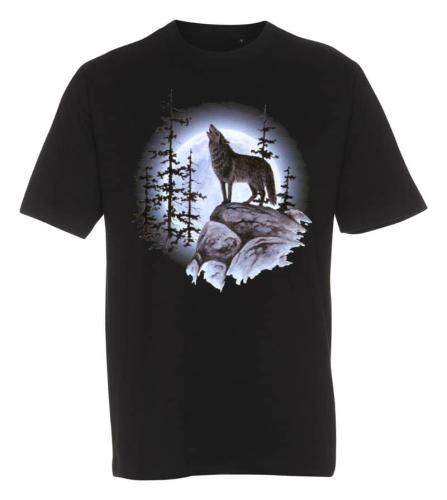 T-shirt med Vargmotiv