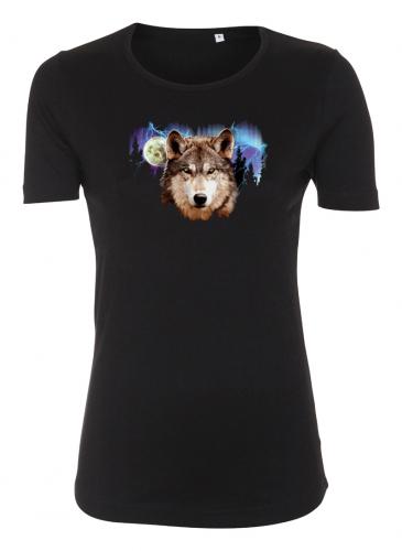 Figursydd t-shirt med Vargmotiv