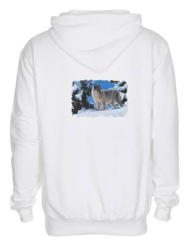 Luvtröja med vargmotiv