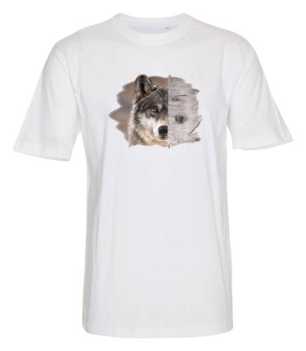 T-shirt med Vargmotiv