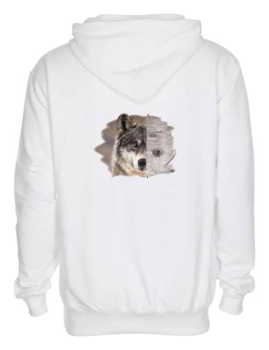 Luvtröja med vargmotiv