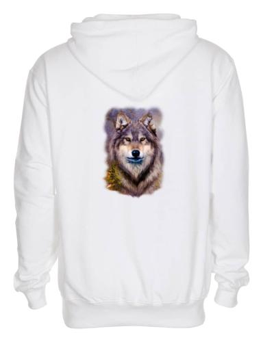 Luvtröja med vargmotiv