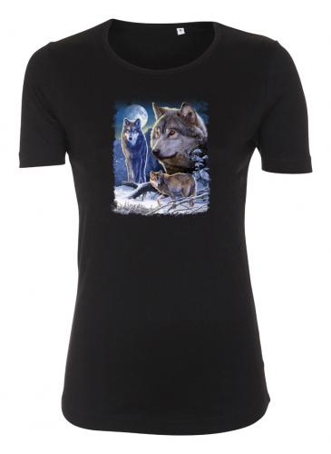 Figursydd t-shirt med Vargmotiv