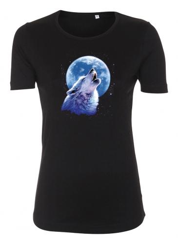 Figursydd t-shirt med Vargmotiv