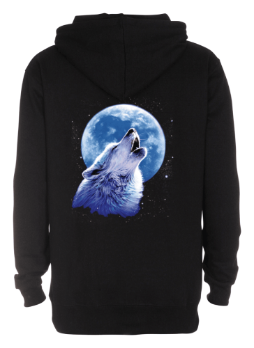 Luvtröja med vargmotiv