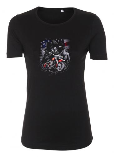 Figursydd t-shirt med Vargmotiv