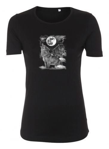 Figursydd T-shirt med Vargmotiv