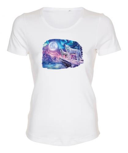 Figursydd t-shirt med Vargmotiv