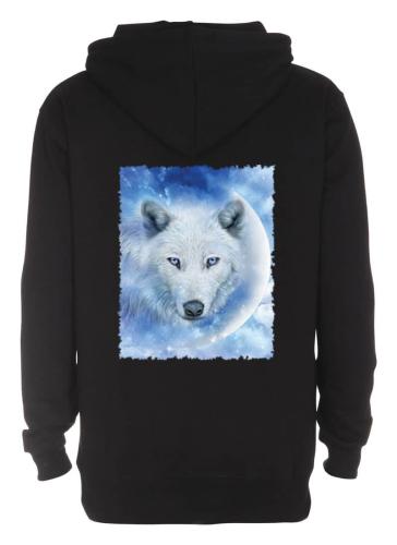Luvtröja med vargmotiv