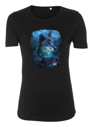 Figursydd t-shirt med Vargmotiv