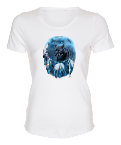Figursydd t-shirt med Vargmotiv