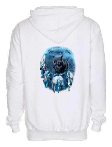 Luvtröja med vargmotiv