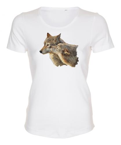 Figursydd T-shirt med Vargmotiv