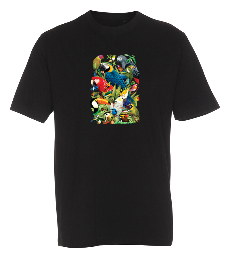 T-shirt med Papegojor
