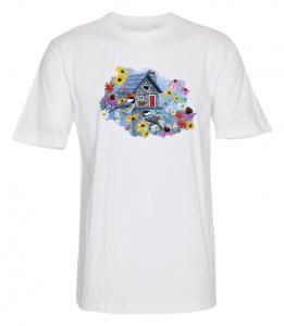 T-shirt med Fåglar o Blommor