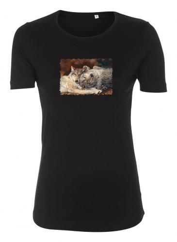 Figursydd t-shirt med Vargmotiv