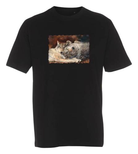 T-shirt med Vargmotiv