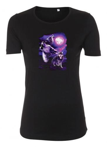 Figursydd t-shirt med Vargmotiv