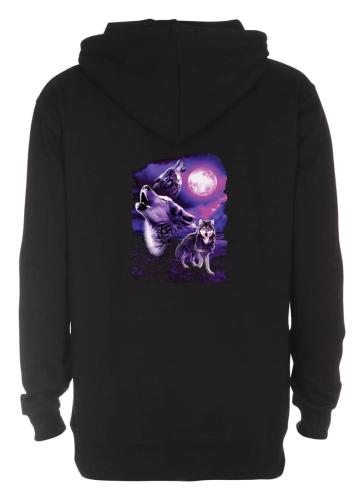 Luvtröja med Vargmotiv