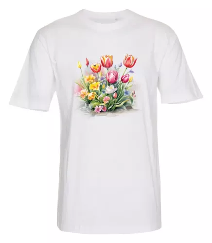 T-shirt med Blomstermotiv
