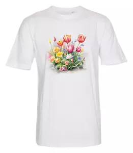 T-shirt med Blomstermotiv