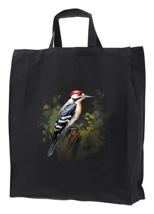 Tygkasse med Hackspett