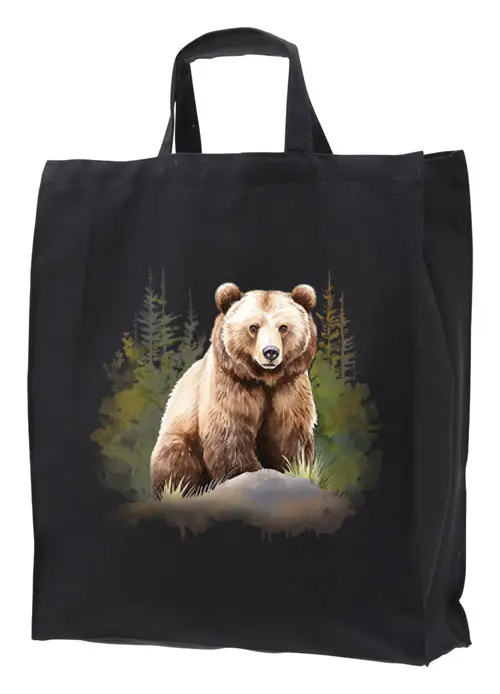 Tygkasse med ett Björnmotiv