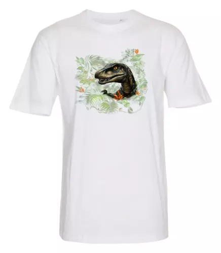 T-shirt med Velociraptor