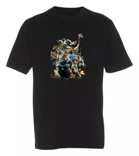 T-shirt med Zoo Collage
