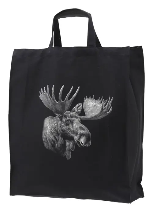 Tygkasse med Älghuvud