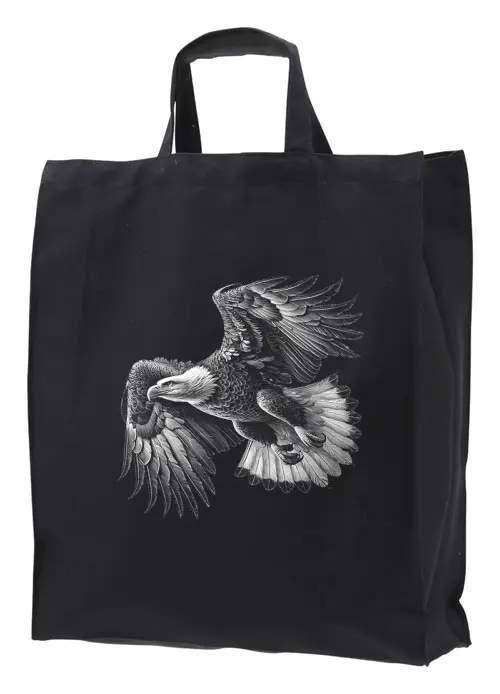 Tygkasse med ett Örnmotiv