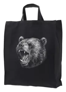 Tygkasse med ett Björnhuvud