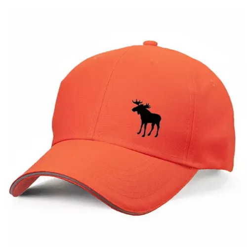 Orange Keps med Älgsiluett