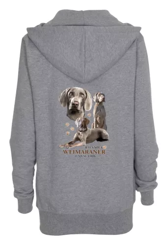Huvjacka med Weimaraner