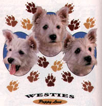 T-shirt i barnstorlek med Westie