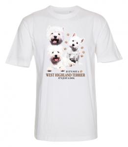 T-shirt med West Highland White Terrier