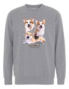 Collegetröja med Welsh Corgi