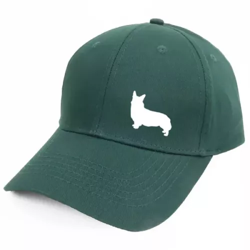 Keps med en Welsh Corgi Pembroke