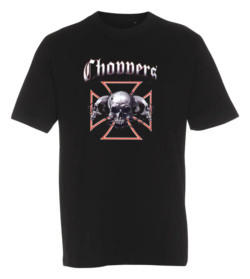 T-shirt Choppers Skull and Iron Cross