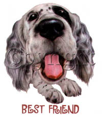 T-shirt med hundmotiv