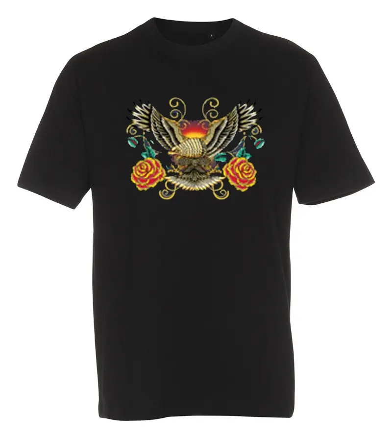 T-shirt Eagle and Roses