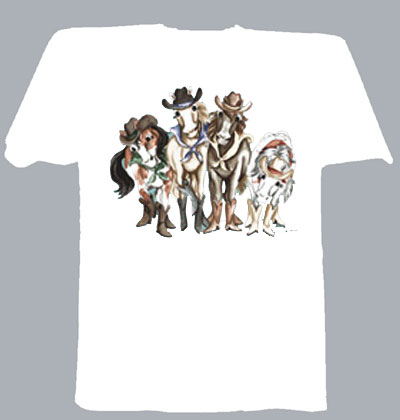 T-shirt i barnstorlek med hästmotiv