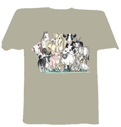 T-shirt i barnstorlek med djurmotiv